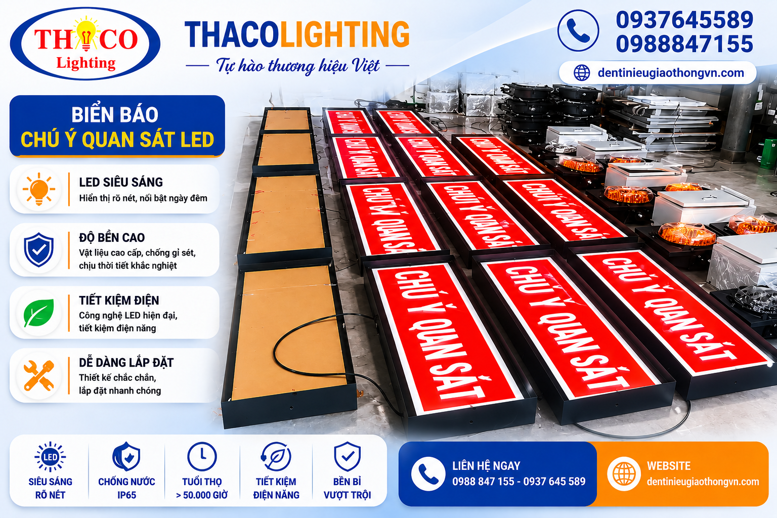 ĐÈN CẢNH BÁO CHỚP VÀNG CHÚ Ý QUAN SÁT