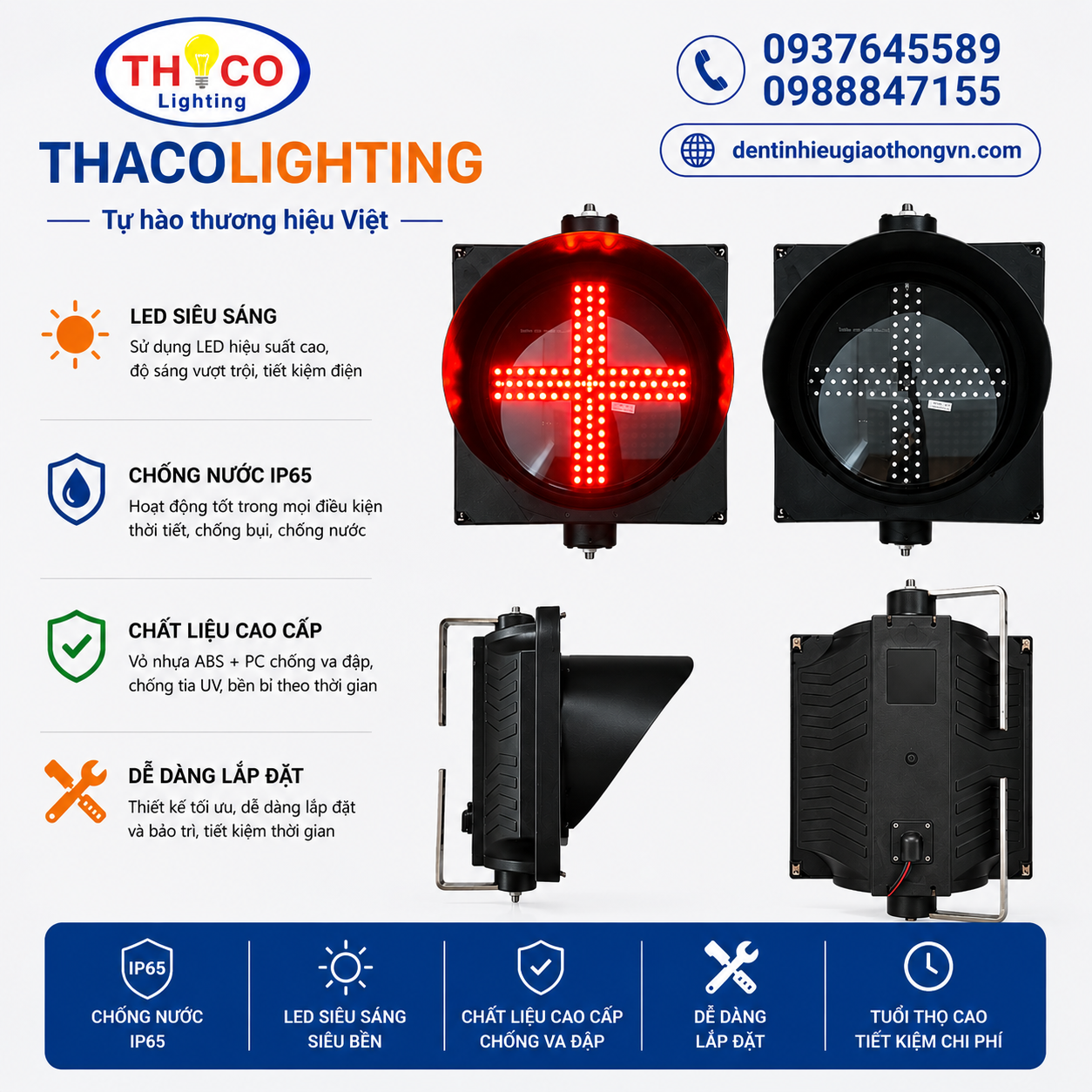 ĐÈN CHỮ THẬP D300